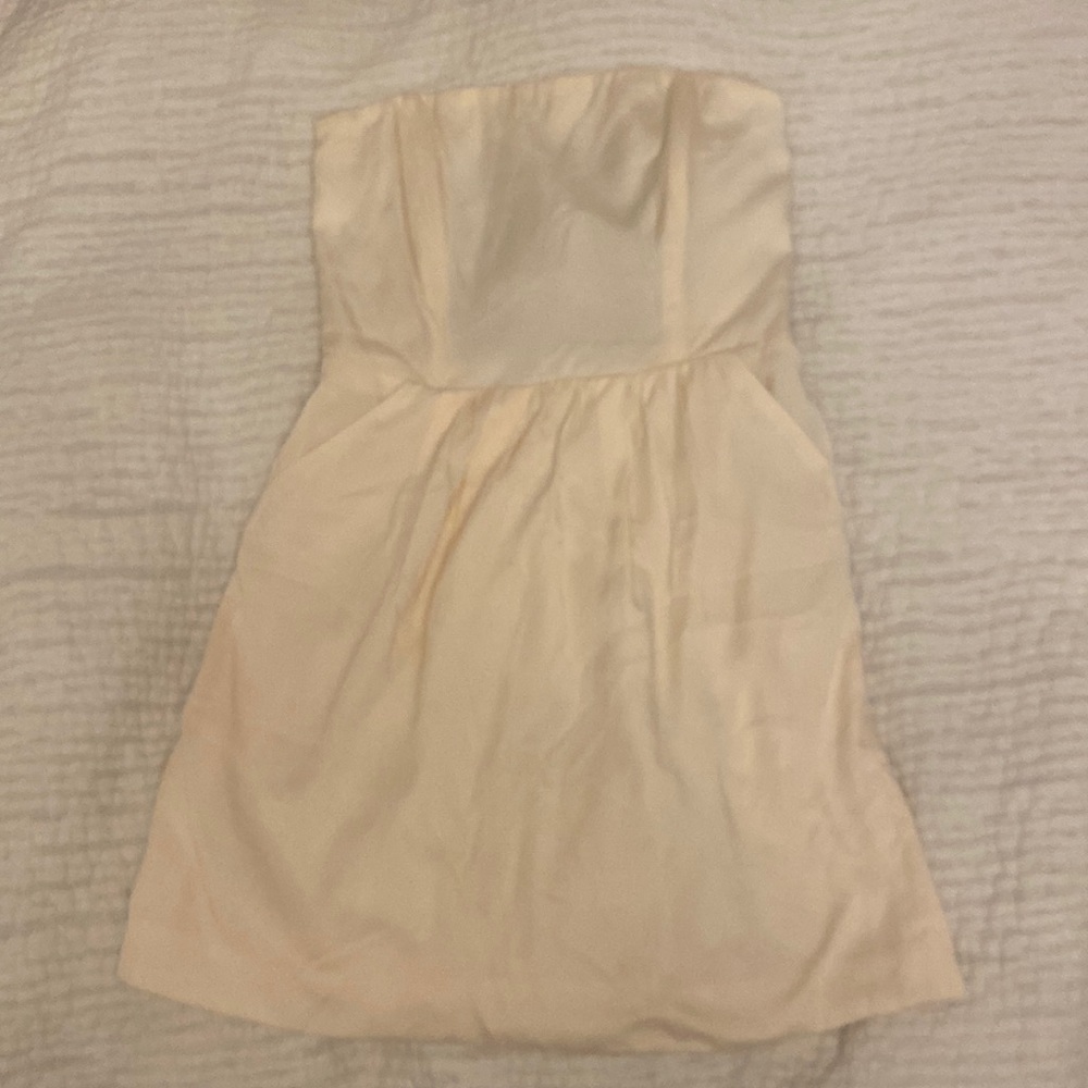 Rachel Roy Off-White Strapless Dress